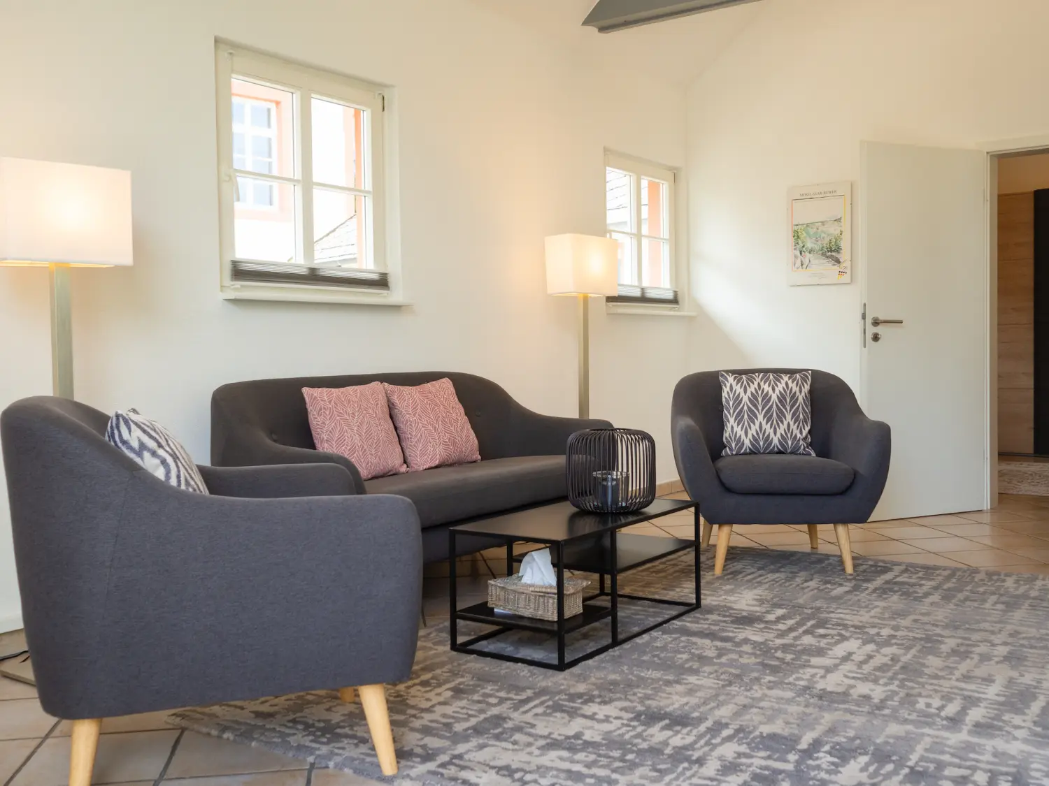 Hotel Restaurant Lekker - Gastronomie und Hotel - Appartement „grünes Tor“ - Wohnzimmer