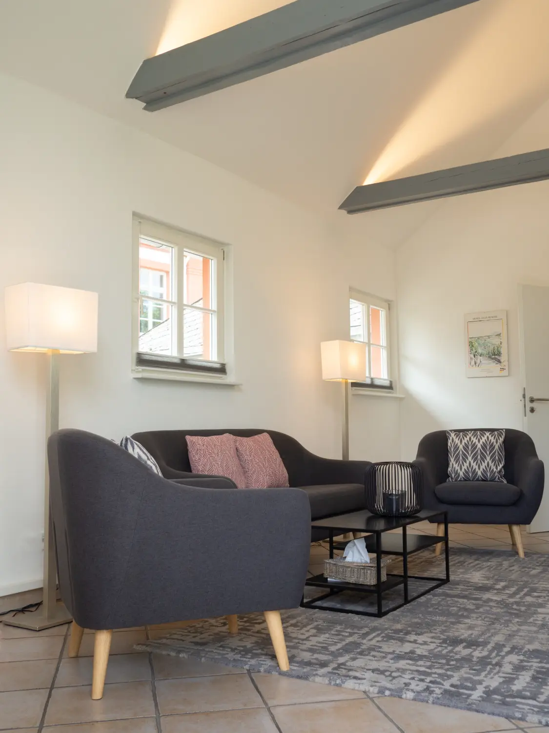 Hotel Restaurant Lekker - Gastronomie und Hotel - Appartement „grünes Tor“ - Wohnzimmer